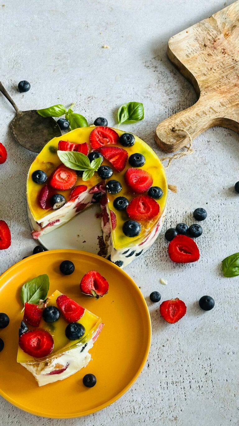 Dieta dla zabieganych Cytrynowy serniczek na zimno Dietetycznie Zakręcona Paula Jamróz