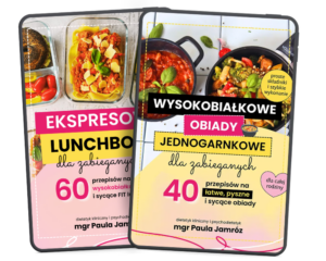 Pakiet e-booków "Wysokobiałkowe obiady jednogarnkowe" + „Ekspresowe lunchboxy” cz.1